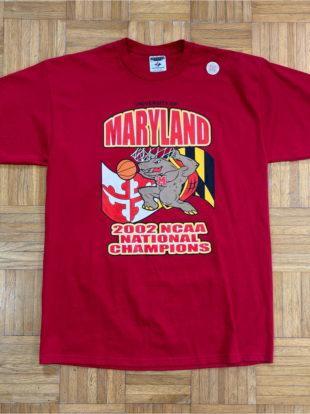 Vintage 2002 Jerzees Maryland Basketball National Championship Shirt